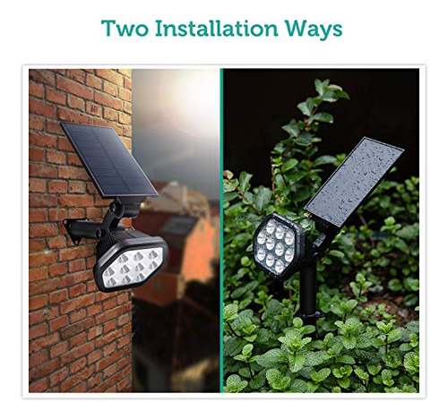Lampara Solar Led Para Exterior Con Estaca Impermeable 4 Pz