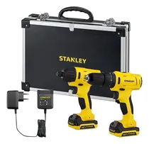 Comprar Kit Taladro Percutor + Atornillador Impacto Stanley Maletín Color Amarillo Frecuencia 50 HZ