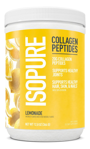 Collagen Peptides Isopure Colágeno De Péptidos Usa Sabor Limón