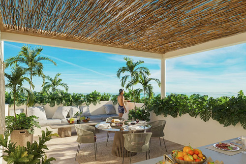 Penthouse En Venta Frente Al Mar Y Con Amenidades En San Crisanto, Yucatán