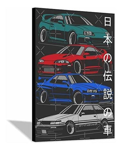 Póster De Coche Jdm Legends Essential Gts Lienzo De Pared Mo