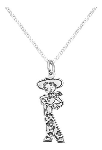 Dije Y Cadena Jessie Toy Story Plata 925 Envio Gratis