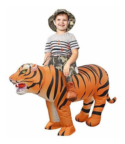 Disfraz Inflable 48'' Para Niño De Tigre Halloween