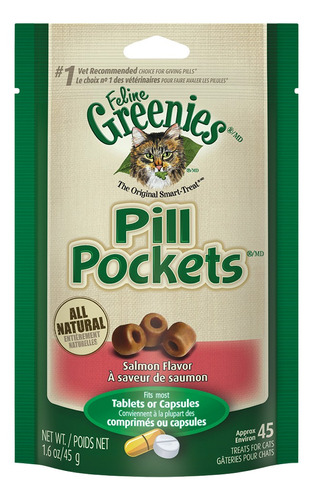 Set De 45 Golosinas Para Gato Feline Greenies Pill Pockets