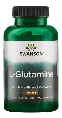 L Glutamina Capsulas Swanson 500mg 100 Cap Envio Gratis