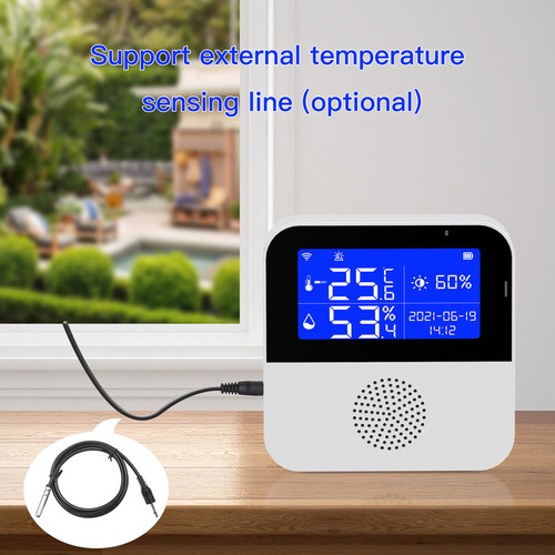 Sensor De Temperatura Y Humedad Pantalla Wifi Aplicación T