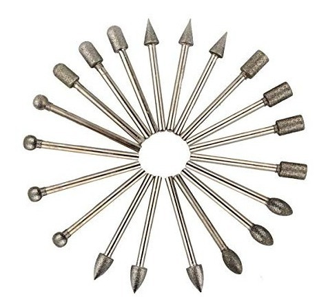 Juego De Brocas De 1/8 De Pulgada De Diamante Con Cabezal Gi