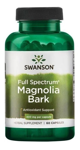 Swanson I Magnolia Bark I 400mg I 60 Capsules I Importado