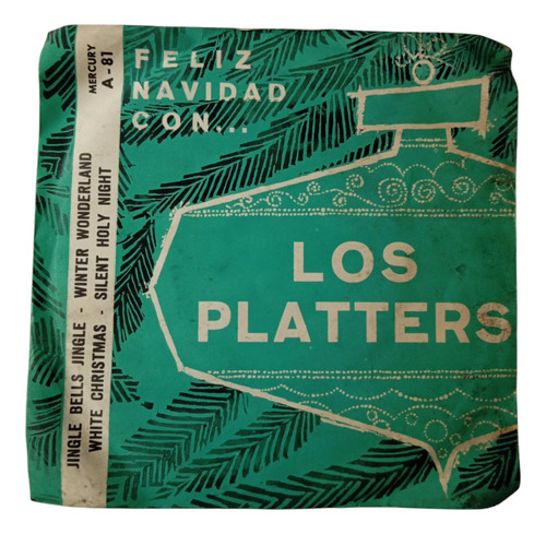 Vinilo Single De Los Platters -- Feliz Navidad ( I70 (Usado)