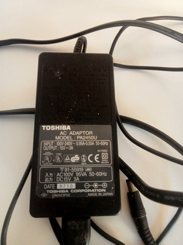 Adaptador Toshiba Original Para Laptop 