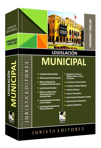 Legislación Municipal Edición Actualizada Nuevo Original