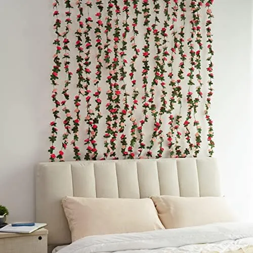 Bleum Cade 2 Guirnaldas De Flores De 164 Pies De De Rosas