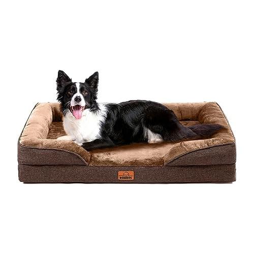 Romrol Cama Grande Para Perros  Cama Ortopédica Impermeable