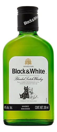 Pack De 6 Whisky Black And White Blend 200 Ml