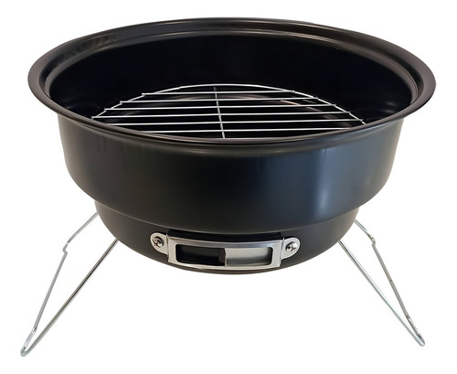 Mini Asador Parrilla - Carne Asada Al Aire Libre Color Negro
