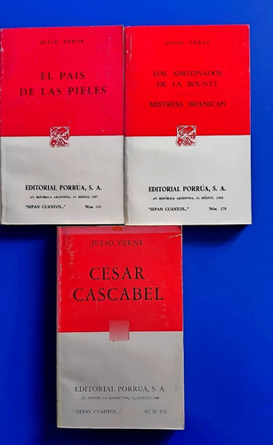 Set De 3 Combo Libros Julio Verne Obras No Comunes