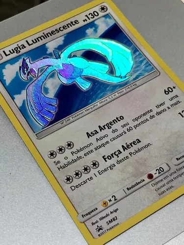 Carta Pokémon: Lugia Luminescente, Jogo de Tabuleiro Pokémon Usado  87029283