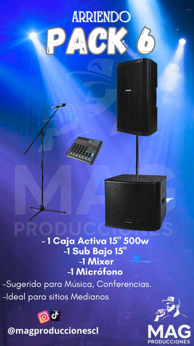 Arriendo Amplificación Para Todo Tipo De Eventos