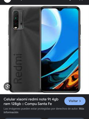 Celular Xiaomi Redmi Note 9t 4gb