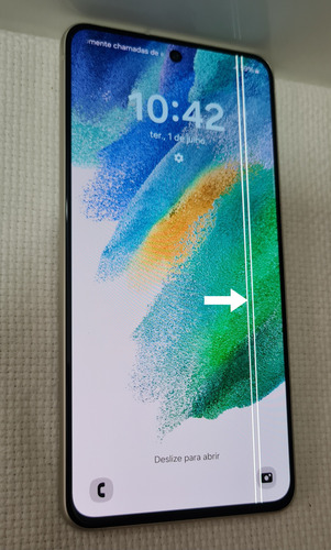 Samsung Galaxy S21 Fe 5g 128gb Sm-g990e Usado ( Com Linhas ) Verde
