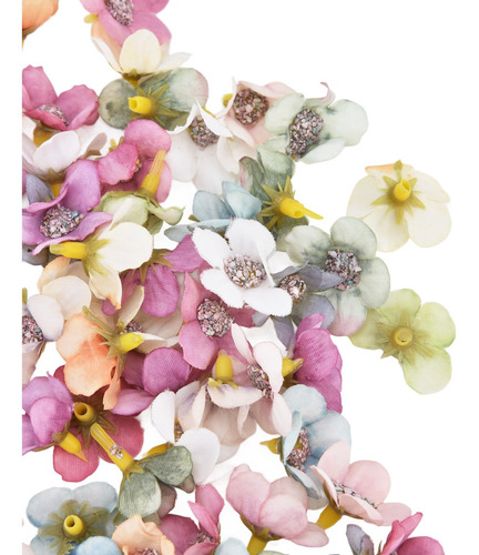 200 Piezas De Tela De Boda Con Forma De Flor Pequeña, 2,5 Cm