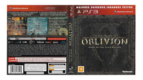 The Elder Scrolls Iv 4 Oblivion Goty Ps3 Completo Manual (Usado)