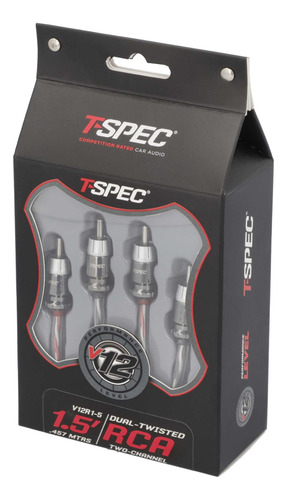 Cable Audio Rca A Rca T-spec V12r1-5 45cm 2 Canales Ofc