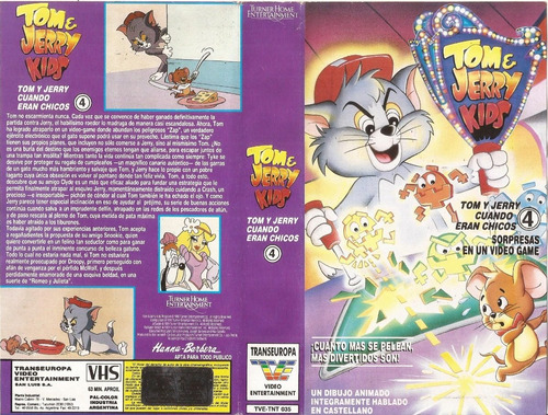 Tom Y Jerry Kids Vhs Cuanto Mas Se Pelean 4 En Castellano