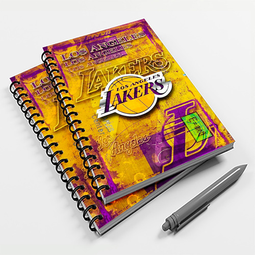 Caderno Universitário 10 Mat Basquete Los Angeles Lakers