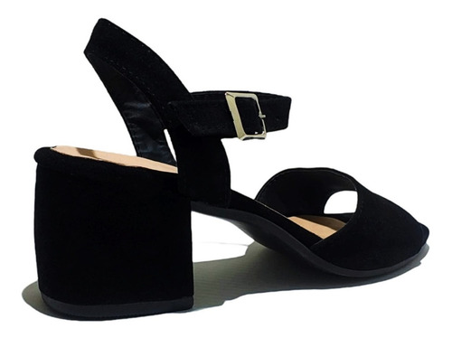 Imagen 4 de 5 de Sandalias Agatha Gamuza Black