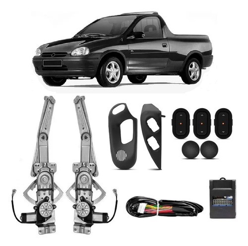 Kit Vidro Eletrico Pick-up Corsa 1994/2002 2 Pts Sensorizado