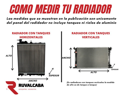 Imagen 3 de 7 de Radiador Volkswagen Beetle Tdi 98-11 L4 1.8/1.9/2.0