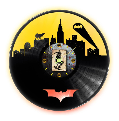 Reloj En Disco De Vinilo Lp Acetato Vintage ( Batman )