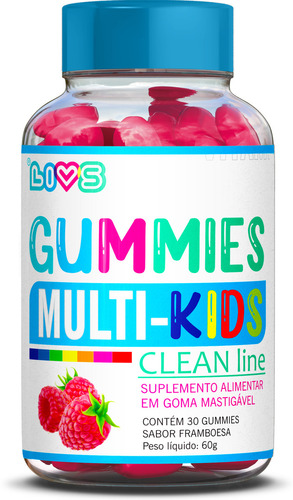 Multivitamínico Kids De A A Zinco - Gummy Com Fórmula Avançada E Completa 100% Natural E Produzida Com Pectina E Tapioca