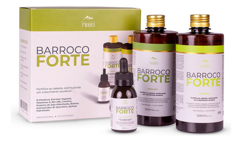 Kit Barroco Forte Pro Crescimento Capilar Acelerado 500ml