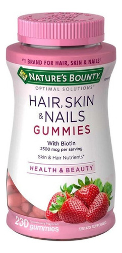 Hair Skin Nail Gummies Biotin Biotina Cabello Piel Uña Gomas