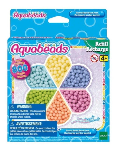 Brinquedo Aquabeads Cores Pasteis Refil Conjunto Beads Epoch