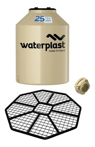 Tanque De Agua + Base Waterplast Tricapa 1000 Mil Litros 
