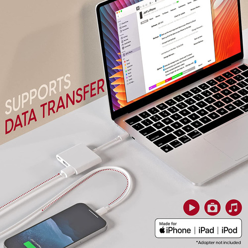 Cable Lightning De Carga Rápida Talk Works - Certificado Mfi