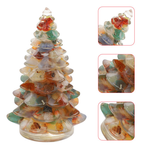 Figura De Árbol De Navidad De Resina, Mini Árbol De Navidad