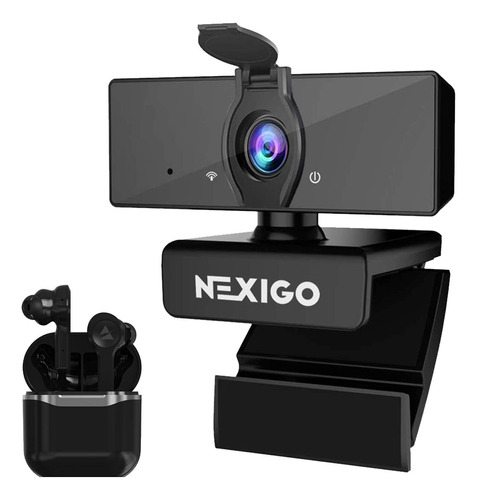 Camara Negocio 1080p Auricular Inalambrico Nexigo Usb Fhd Bt