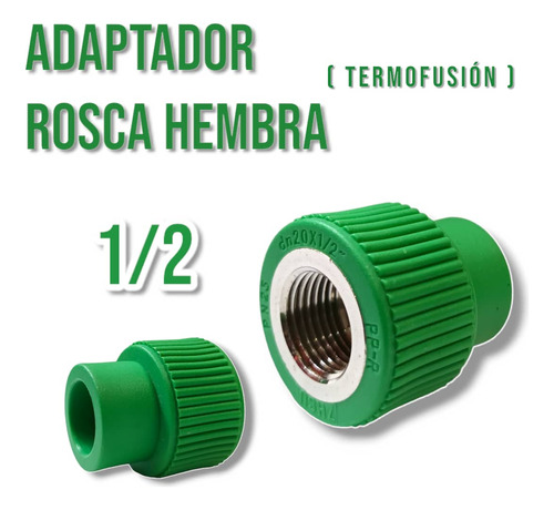 Adaptador Rosca Hembra 20mm  (termofusion) Somos Tienda