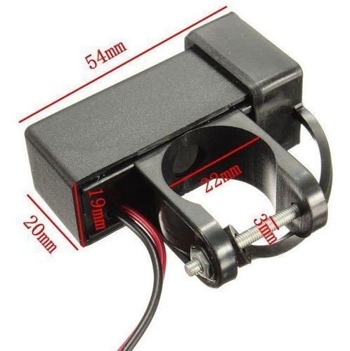 7/8 `` 22 Mm 12v Motocicleta Manillar Usb De Teléfono Toma