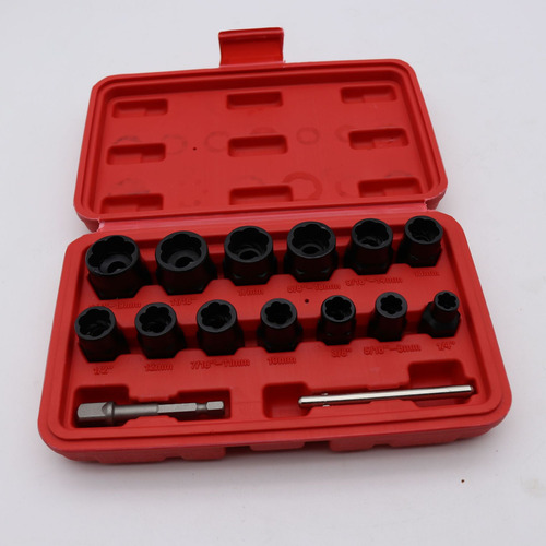 Juego D/extracción D/tuercas, Caja Negra Angu. Tipo 6, 14 P.