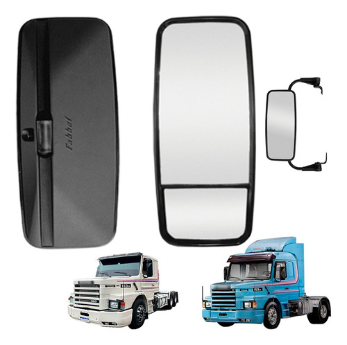 Espelho Ret Lado Esquerdo Scania T/r 112/113 Bi-focal Plano