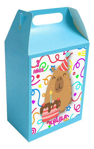 Set De 8 Cajas Dulceras Personalizadas Temática De Fiesta