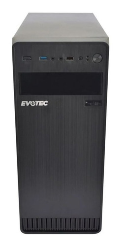 Gabinete Evotec Ev-1004 Con Fuente De Poder 600w Negro /vc