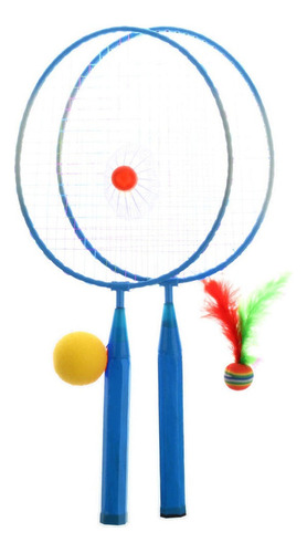 Mini Raquetas De Bádminton Para Niños Set De Azul