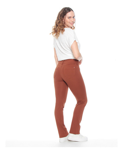 Ponte Recto Wados Con Pretina Ancha Dos Botones