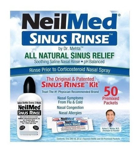 Neilmed Sinus Rinse 1 Bisnaga + 50 Saches Limpador Nasal